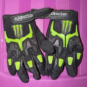 Alpinestars M20 Air Monster Energy Mesh Leather Gloves.